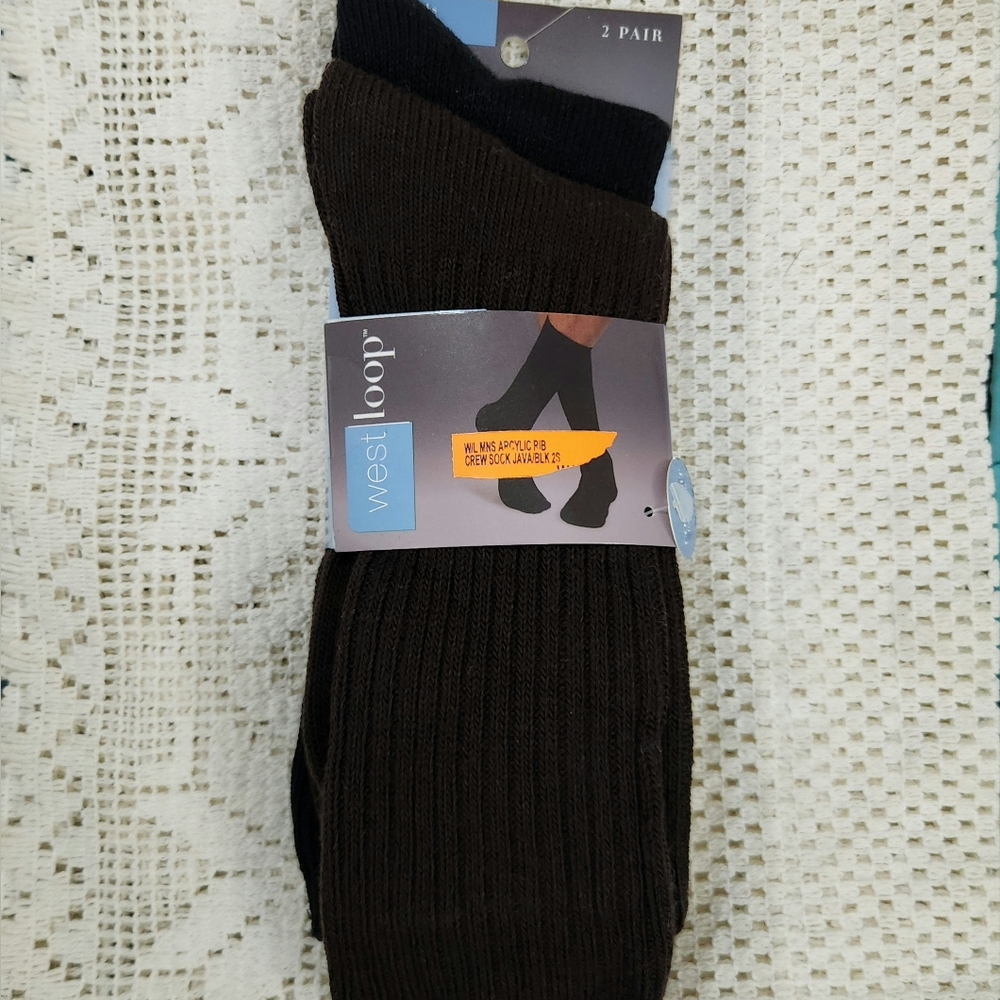 🦋 West Loop Men's Black Dress Socks - 2 Pair